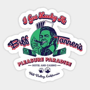 Biff Tannen Casino Sticker